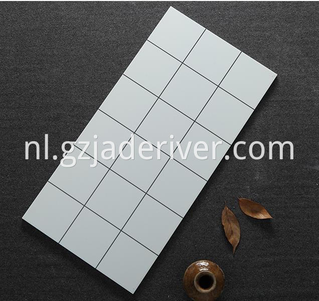 Black and White Square Mosaic Stone Tile